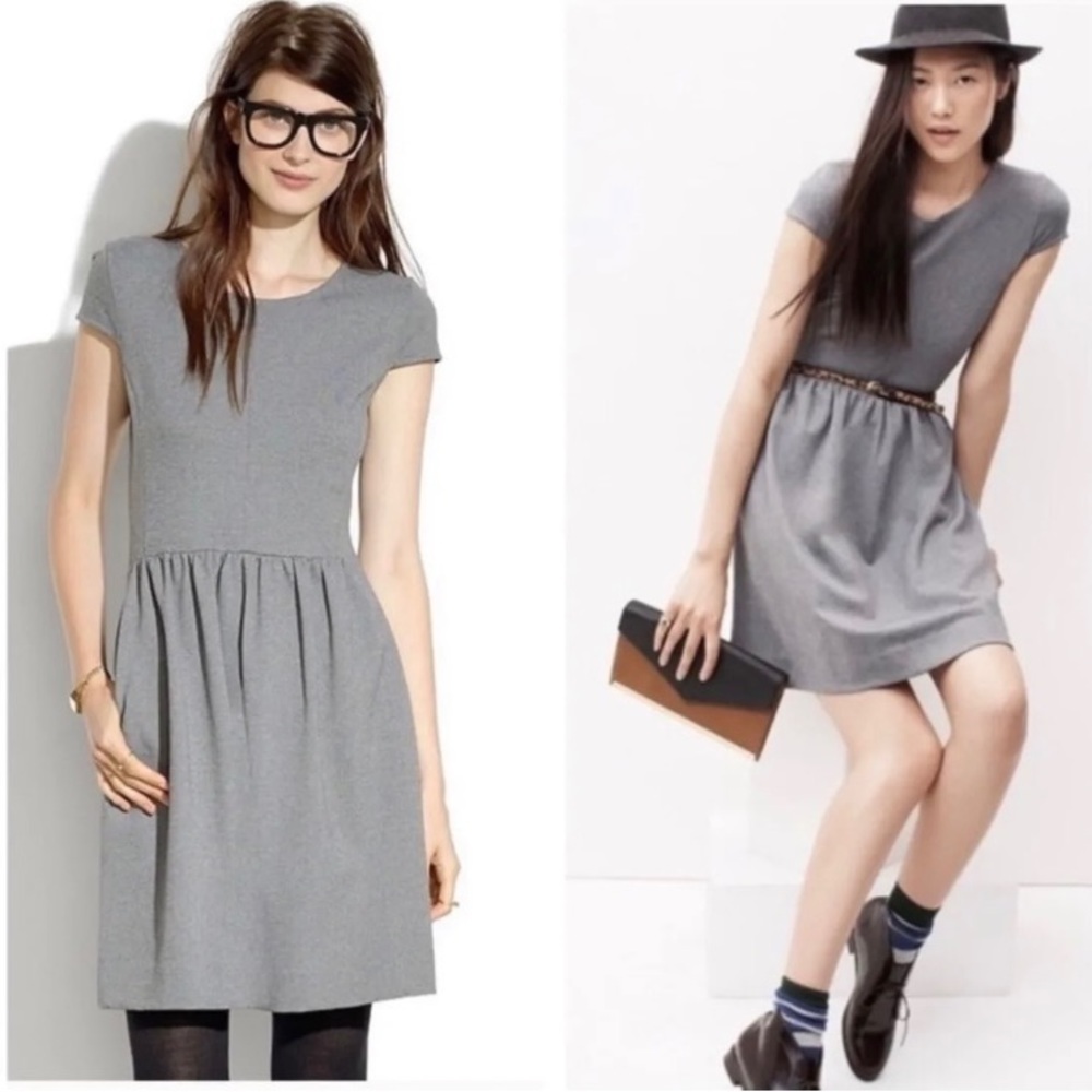 Madewell Screenplay Ponte Knit Skater Mini Dress EUC Women’s Size - S